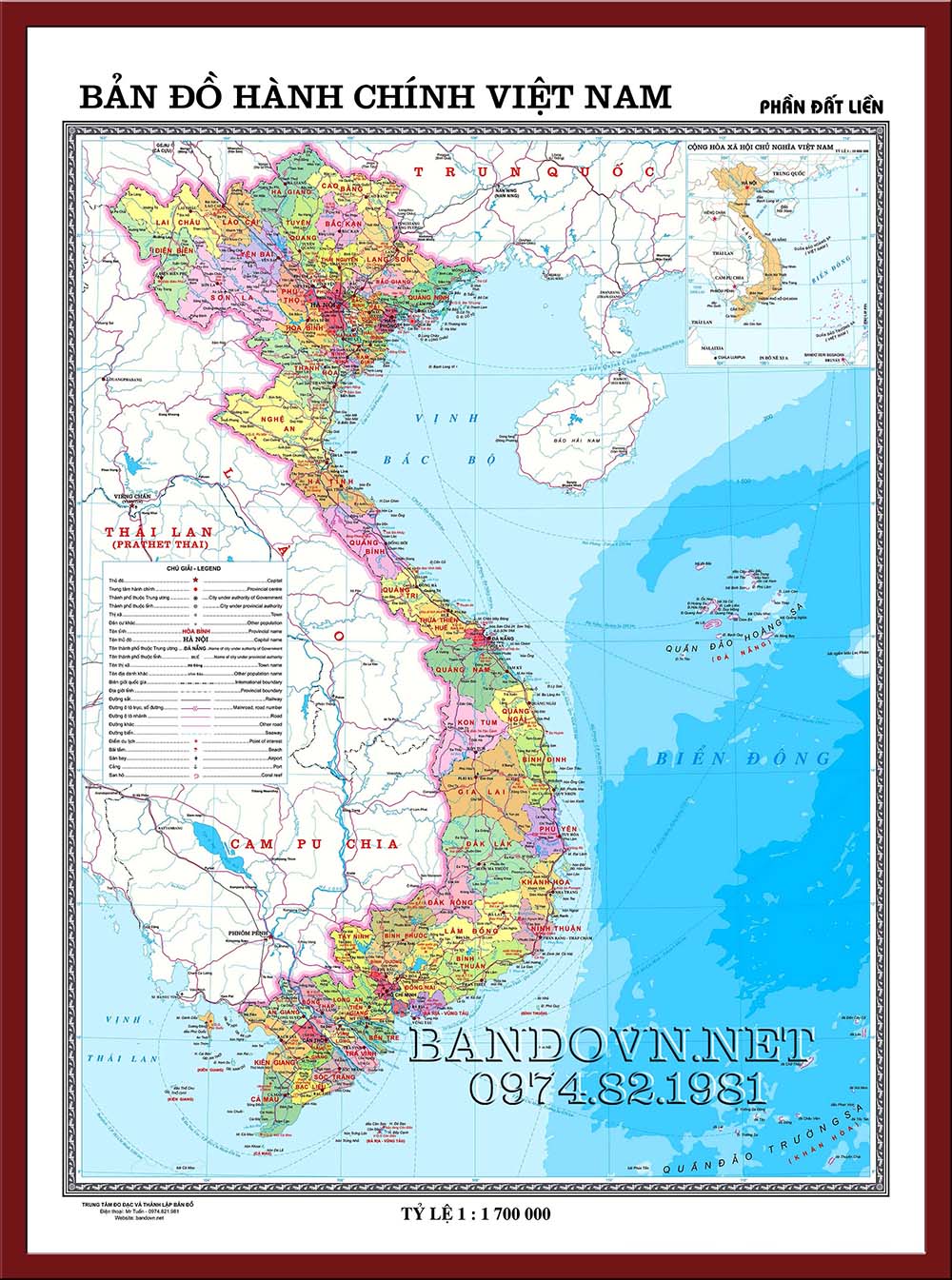 Bản đồ hành chính việt nam-VN1