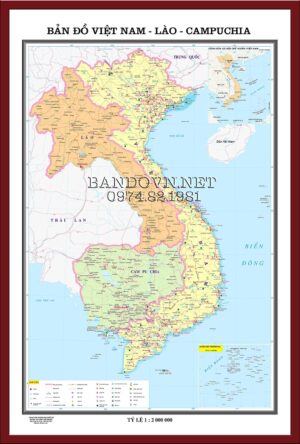 Bản đồ Việt Nam-Lào-Campuchia-VNC1