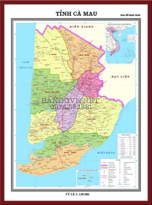 Bản đồ tỉnh Cà Mau