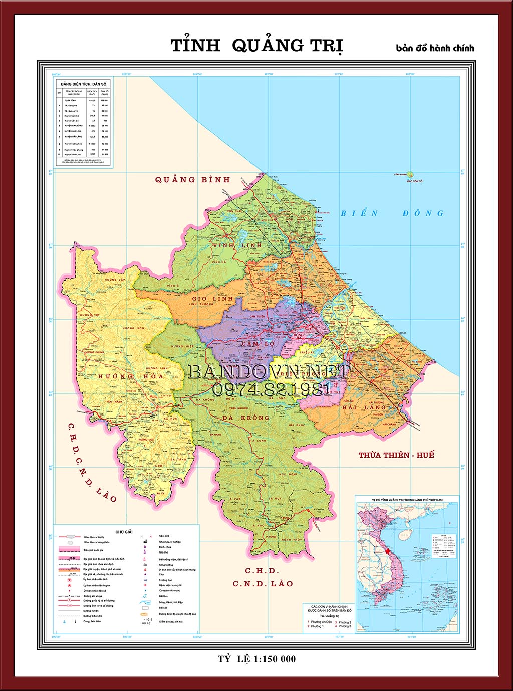 Bản đồ tỉnh Quảng Trị