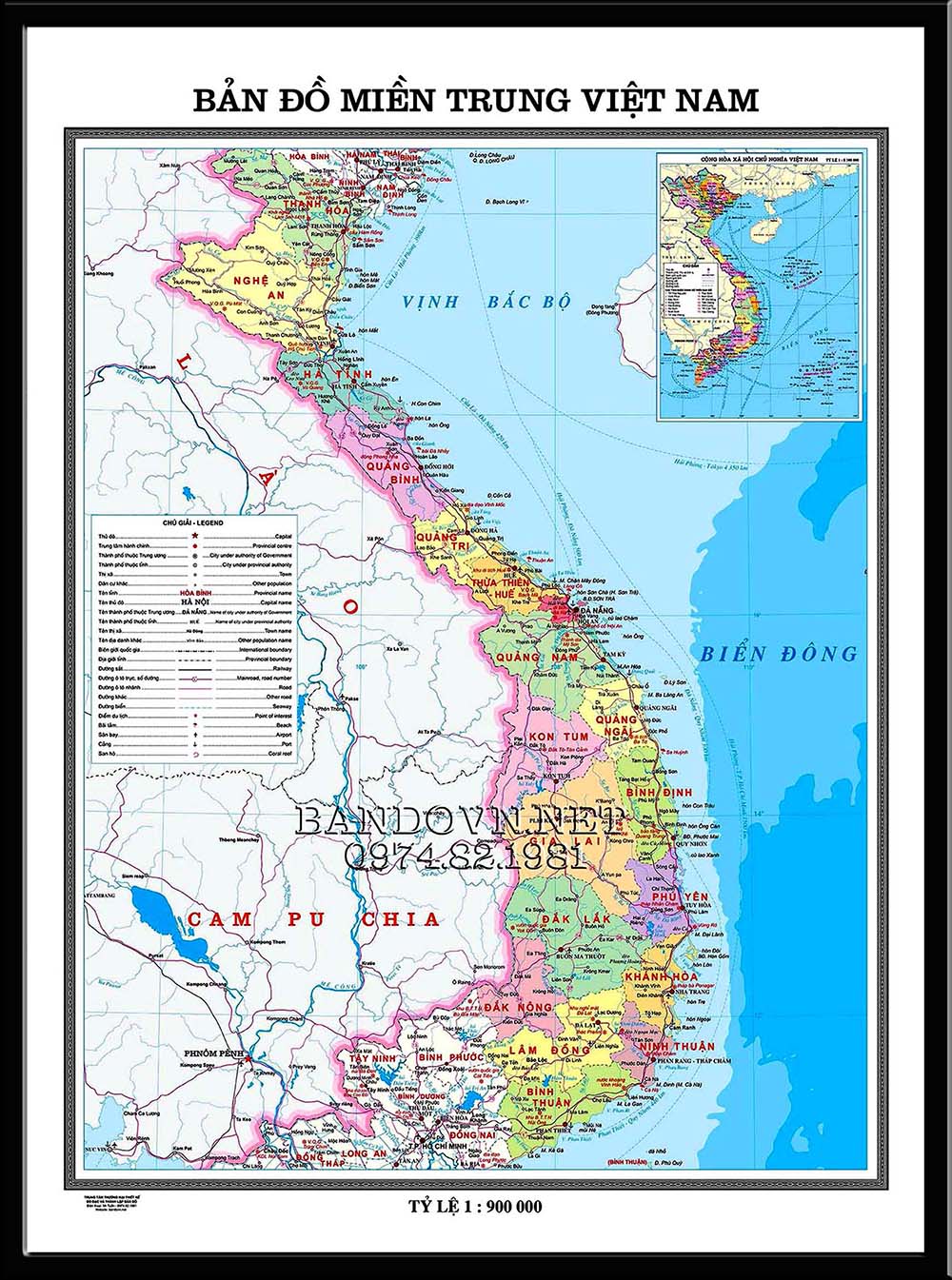 Bản đồ miền Trung