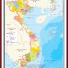ban-do-viet-nam-tieng-trung-34-tinh-sau-sap-nhap